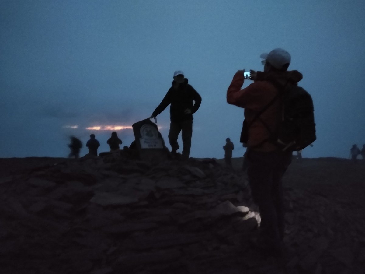 Midsummer sunrise from Pen y Fan. No sign of the sun, but a great night walk nonetheless.