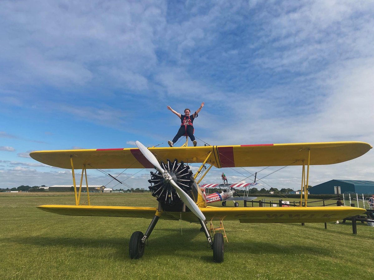 More exciting news - Ru's sister, Tyler'Jay Young has finally completed her wing walk today and raised £735 for F2F.
Thank you so much Tyler, you are so brave and your Mom would have been so proud