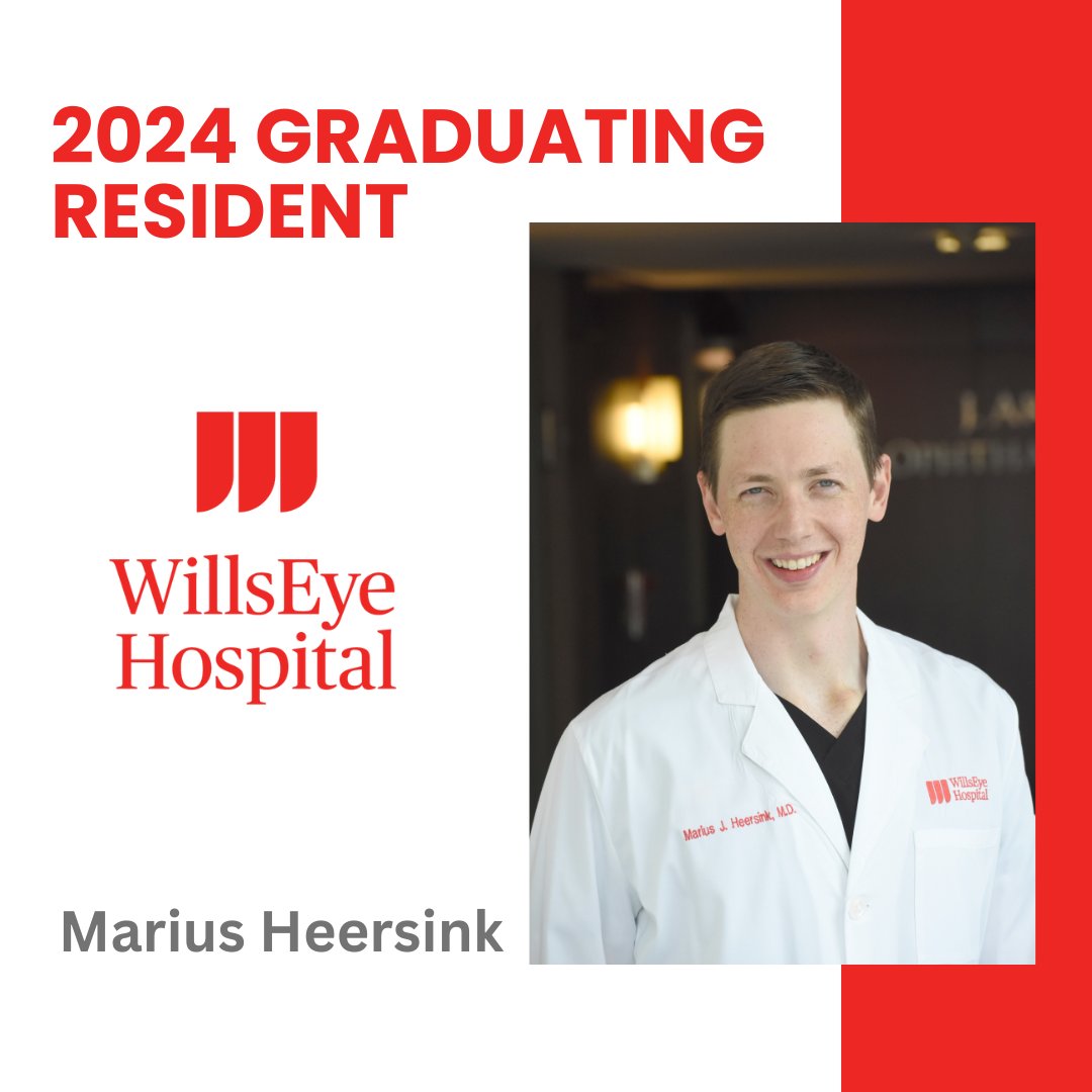 Graduation spotlight: Marius Heersink

What's Marius's favorite Wills Eye memory? "Summer interim when our class took over the ER and we problem-solved everything together as a team."

Join us in wishing him well as he heads to Eye Center South in Dothan, AL.