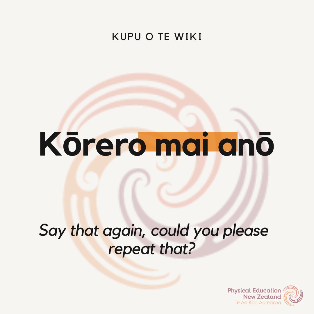 🏃‍♂️💬 Need to ask your coach to repeat themselves in Te Reo Māori? Next time you’re confused about the workout, just bust out: “Kōrero mai anō?” Guaranteed to get at least a couple seconds more rest! 😂🏋️‍♀️ #TeReoMāori #PhysicalEducation