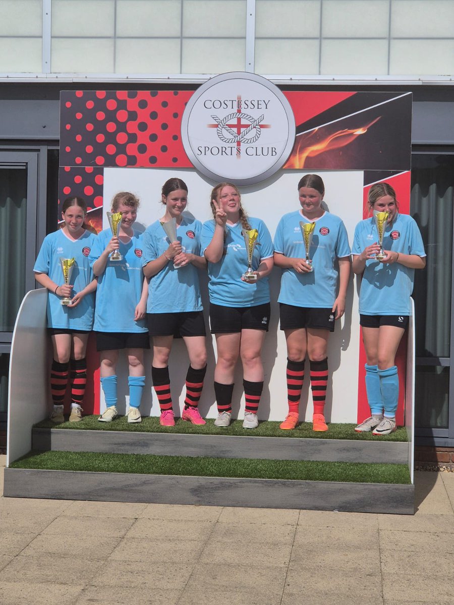 CostesseySports's tweet image. Costessey U15 Girls winners today. 🏆