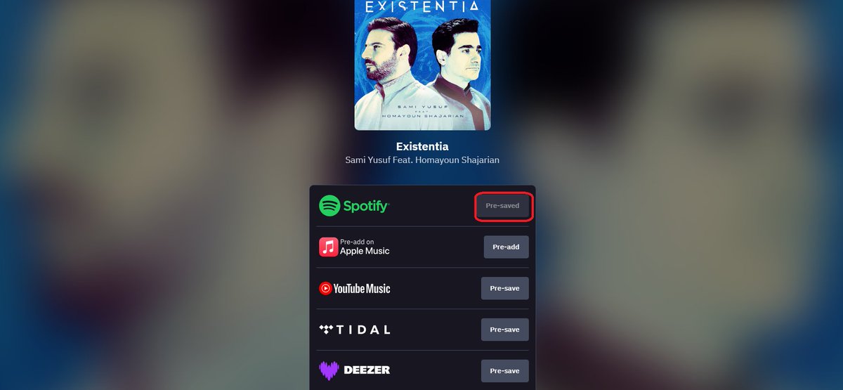 Maluangels's tweet photo. Wow! Done! Thank you so much! Pre-saved! My heart is melting! #01July #EXISTENTIA feat. #HomayounShajarian Celestial! @SamiYusuf I'm ecstatic already! I'm looking forward to this day, indescribably, a mesmerizing, enchanting, Divine musical treasure🙏🏾🩵#SamiYusuf #newsingle https://t.co/xLFA2UQLdV