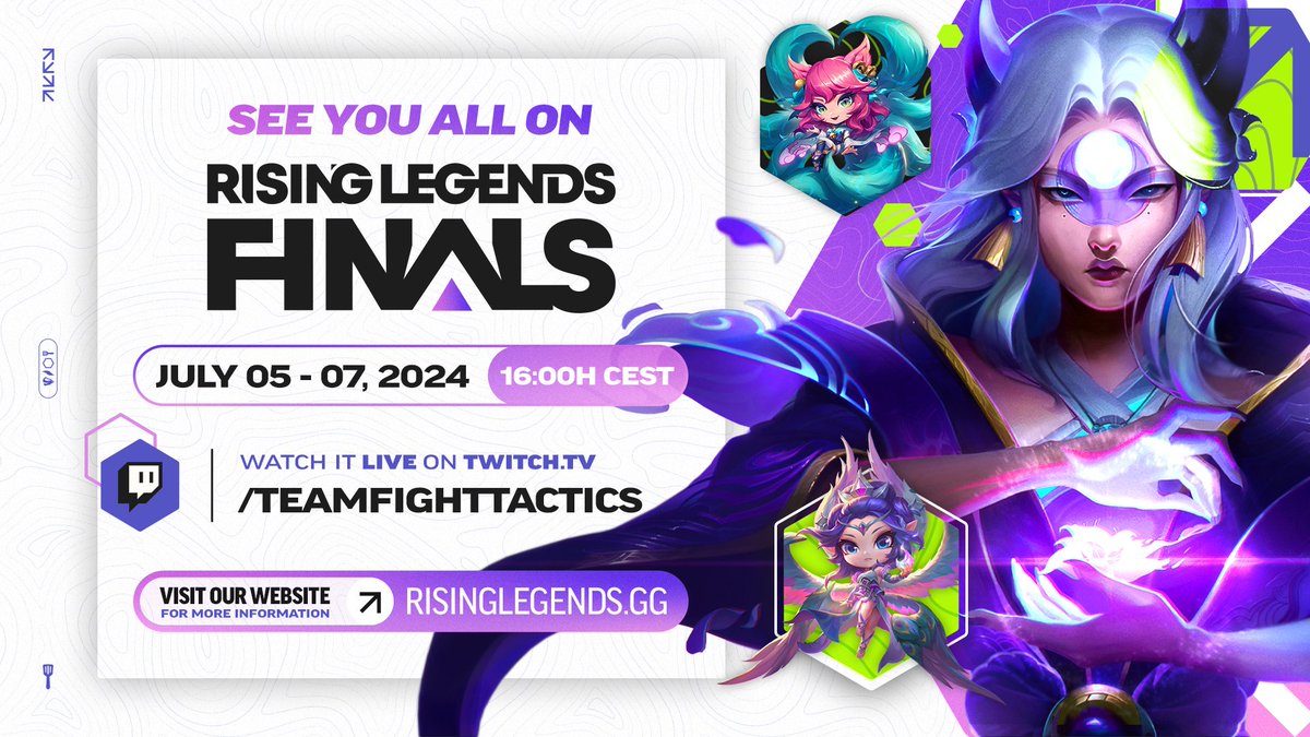 Thanks for following all the Golden Spatula Cups during Inkborn Fables!

📅 See you on July 5-7 for the Rising Legends Finals!

#TFTRisingLegends