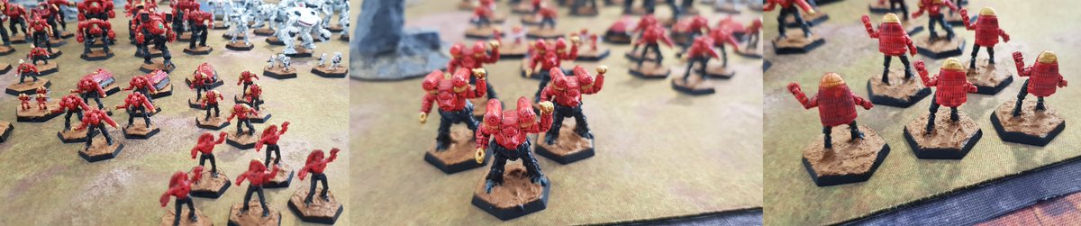 TalesofAWeirdo's tweet photo. Since I was doing a game today, I decided to get a picture of all the #WordofBlake stuff I currently have painted up. There's a lot more to come, mainly WoB Militia vehicles and infantry.
Love this game. Can't wait to play/paint more!
#Battletech #WoB #BattleMech #Paintingminis https://t.co/denUEpMsrj