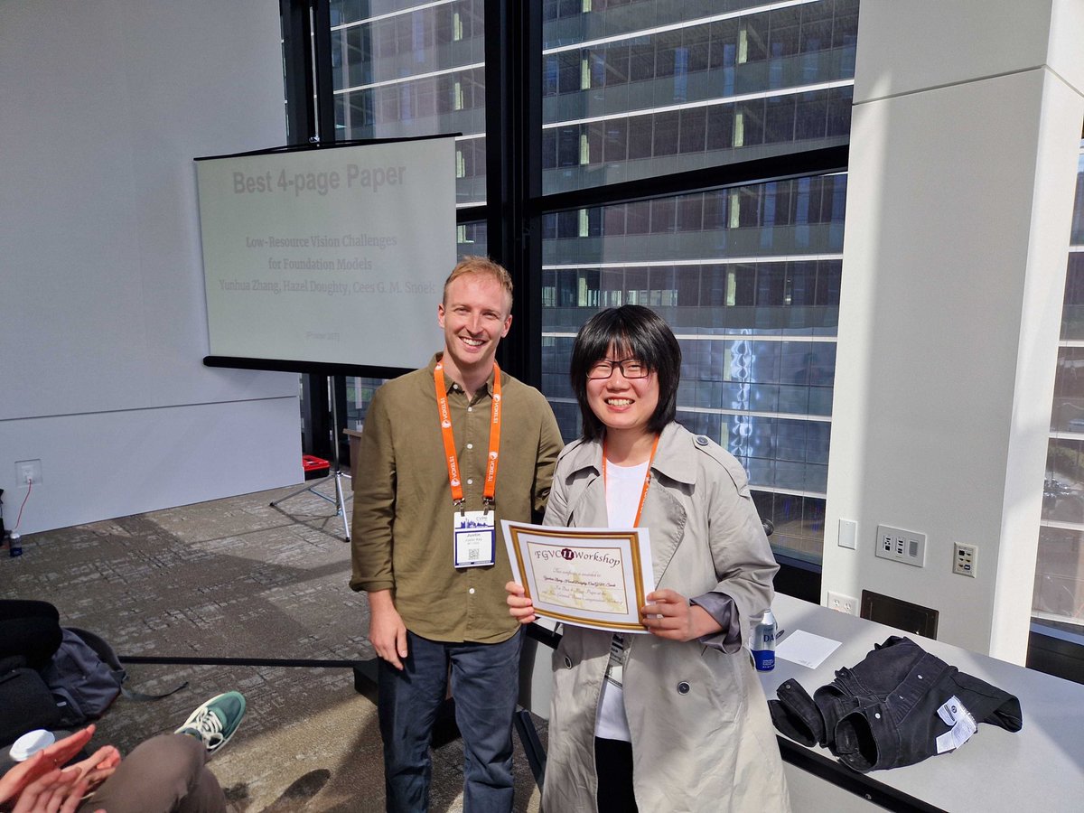 Congratulations to our best paper awardees, Kam Woh Ng with ConceptHash: Interpretable Fine-Grained Hashing via Concept Discovery, and Yunhua Zhong with Low-Resource Vision Challenges for Foundation Models. Both authors receive free <a href="/CVPR/">#CVPR2025</a> registration