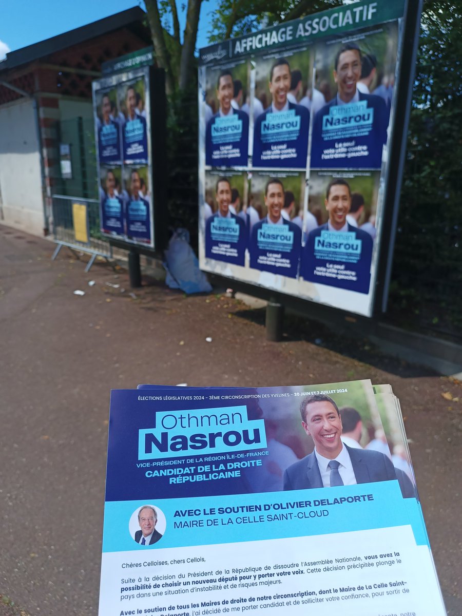 VincentMlld's tweet photo. Présent ce matin au marché près de la Gare de #Bougival pour soutenir la candidature d'@othmannasrou avec d'excellents retours de la part des Bougivalais et des Cellois 💪🚀 https://t.co/y50NnI5rEZ