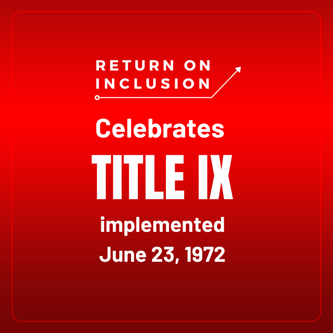 On this anniversary of #TitleIX we honor the legislation that has paved the way for generations of girls &amp; women to compete in sports and inspire us with their achievements. We encourage folx to celebrate differences &amp; remember the fight for racial and gender equity is ongoing.