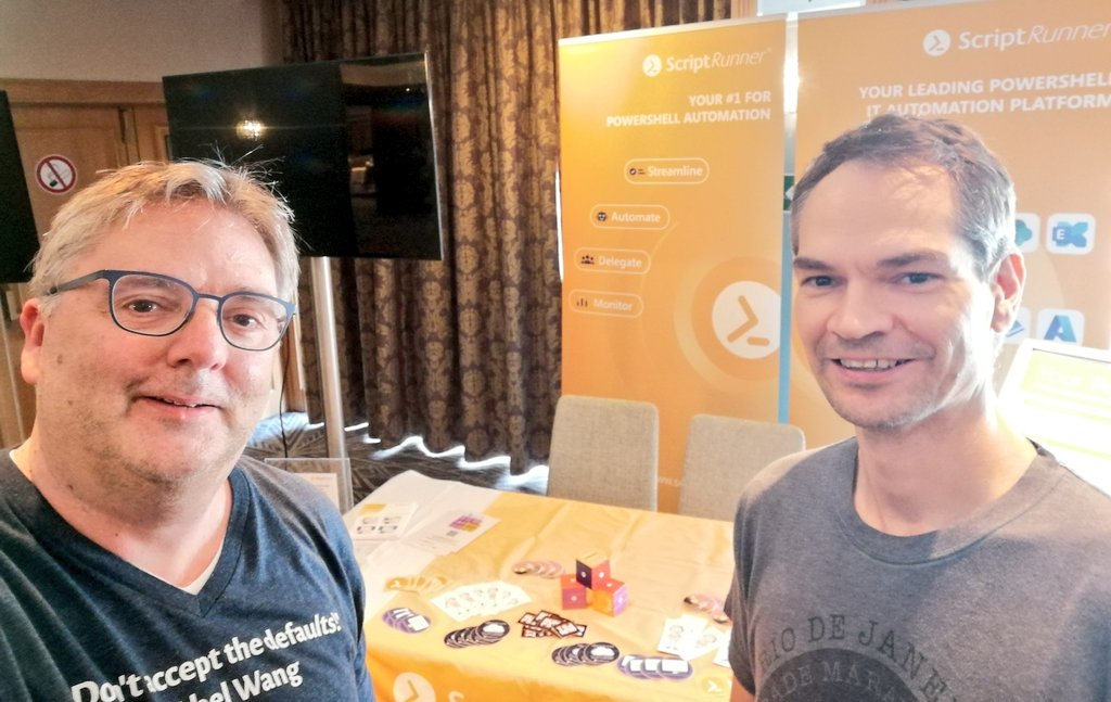 HeikoBrenn's tweet image. Team @Script_Runner arrived at #PSConfEU. Everything&apos;s set for some great #PowerShell days. #ScriptRunnerOnTour