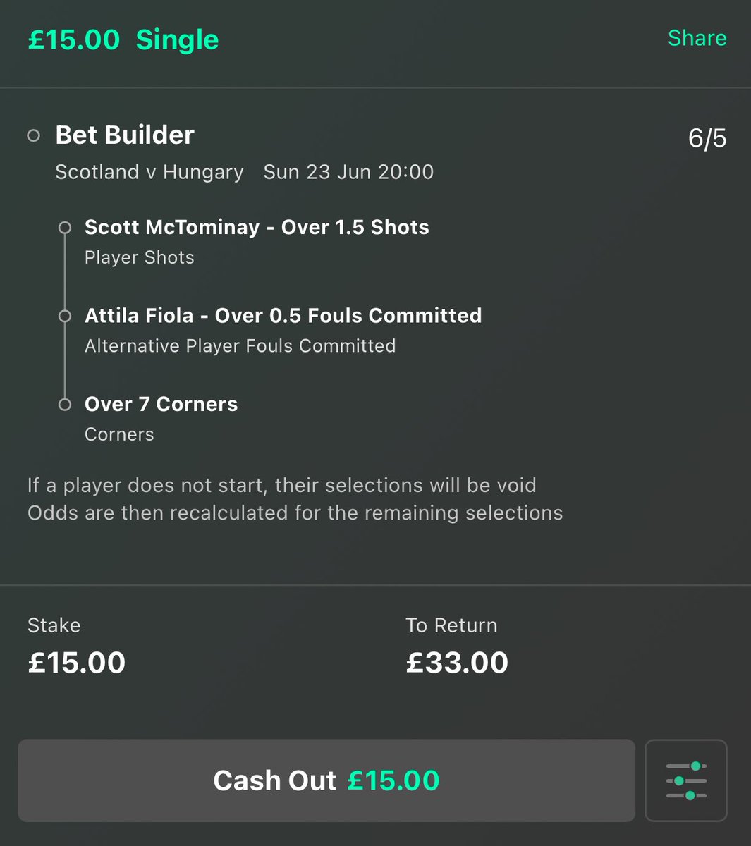 StatManBettor's tweet photo. ⚽️ Scotland vs Hungary
🏆 #EURO2024
❤️ 100+ likes for my Germany vs Switzerland builder!

McTominay shots: 4, 0, 3, 2, 2, 4

Fiola fouls: 4, 1, 1, 1, 0, 1, 1

Scotland match corners: 13, 5, 9, 12, 8, 4, 10, 8, 3, 8
Hungary match corners: 18, 8, 6, 8, 8, 9, 10, 6, 11, 13 https://t.co/TPm4RKWsbe