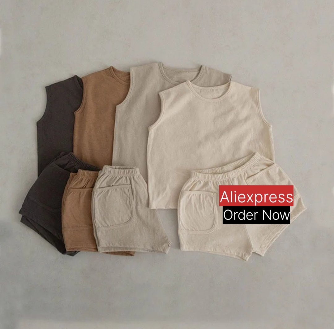 SmartH0ome's tweet photo. Summer two pieces     #Aliexpress 

⛔ Link to buy ⬇️ 
https://t.co/9LOjJ4jH7J 

#aliexpessfashion #fashion #aliexpressfinds 
#babyclothes #babyfashion #babyclothing #babystyle #babypetvideos #babyshop #babywear #babystore #_baby_planet #babyboutique #babypet #babymom https://t.co/p0bb97Wrlo