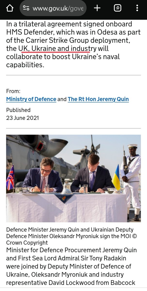 GreedSpam's tweet image. UK Ministry of Defence under control of Putler is a new one! 🙇🤦The reality is MoD are muppets. 
Put it out there: where&apos;s the  glorious mythical promised HM Ukraine Navy? #OTDinUkraine 2021 #BlackSeaIncident 
#HMSDefender declares war on Russia... almost
x.com/GreedSpam/stat…