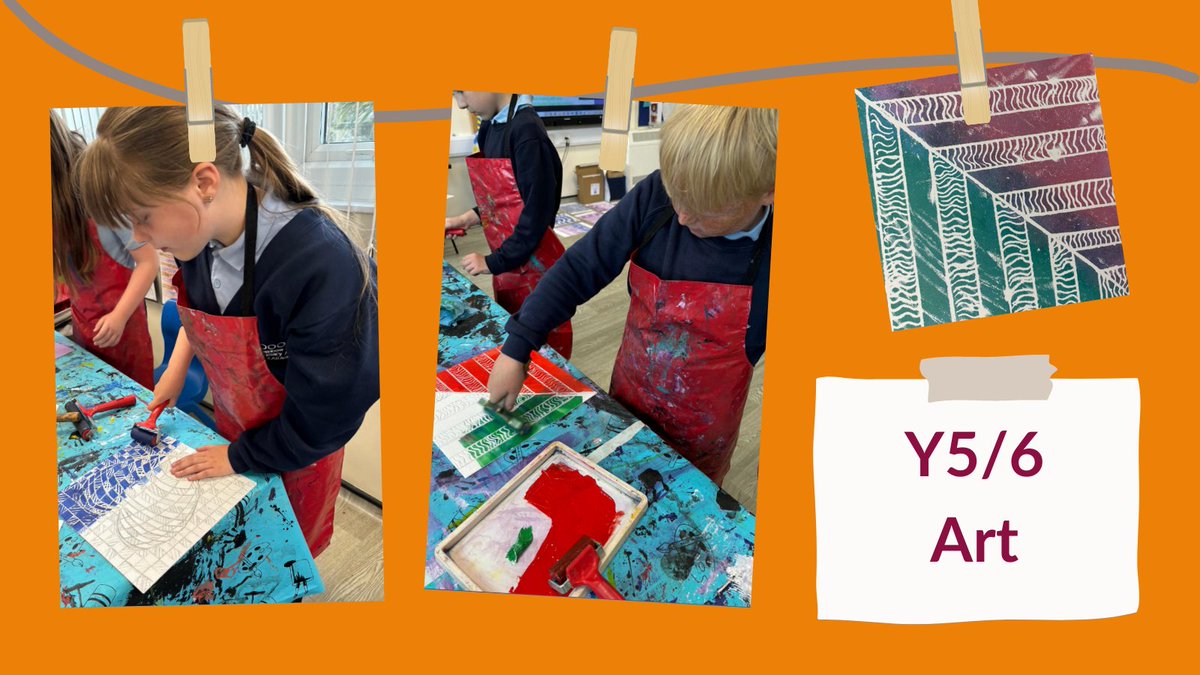 The children have been learning about Op Art. They have learnt how to create a 3d illusion when drawing their hands. Now they are using printing to try to create an optical illusion.