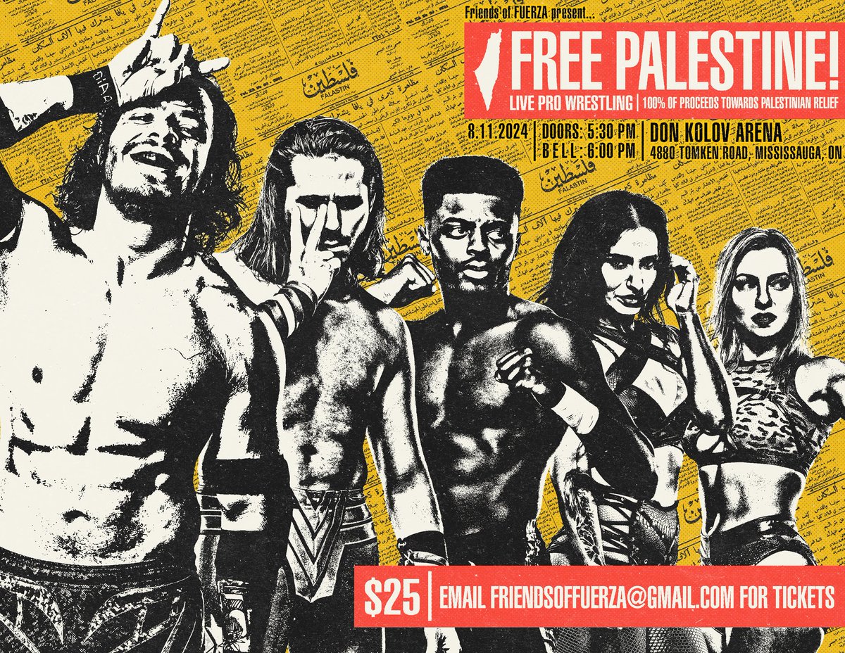 ❗Show Announcement❗

On Aug 11 my friends and I will be running a show with 100% of the proceeds going towards relief for the Palestinian people and I would love for you to be there. 

Until Palestine is free, none of us are free. 🇵🇸