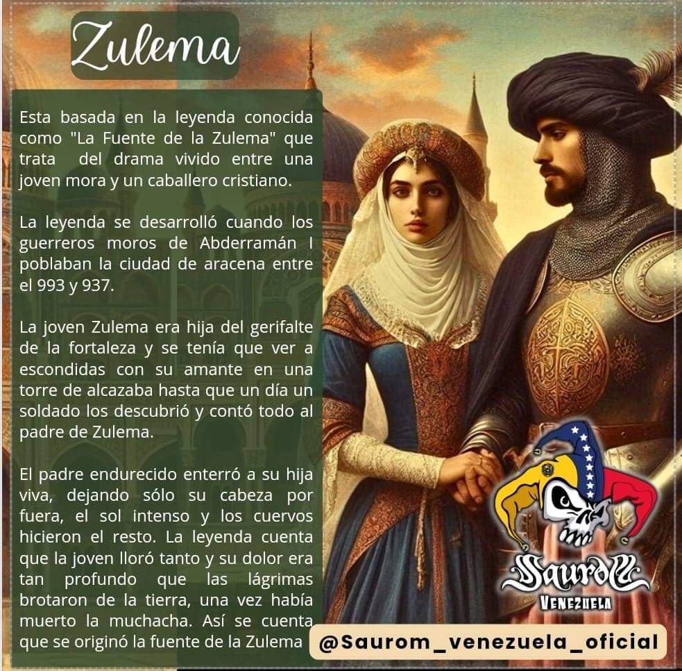 🖤Zulema🖤
¿Os gustaría en el setlist de la próxima gira? 🤔
youtu.be/7lZRdtp2Lf0?si…

*Imagen y texto por cortesía de @SauromVenezuela

#Saurom #Zulema