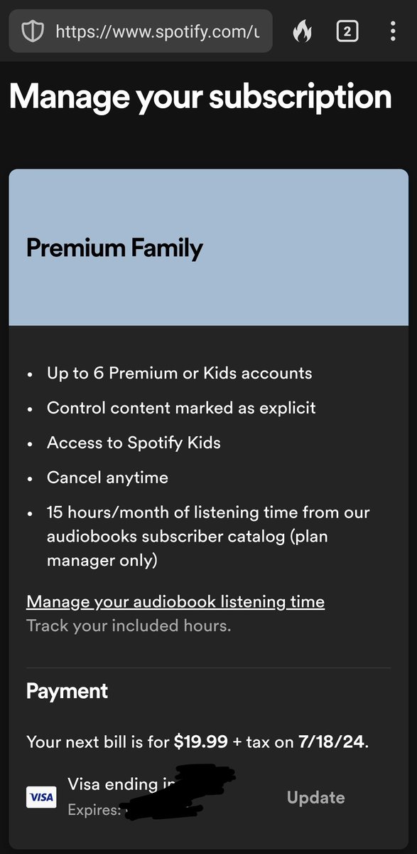 A la venta cupos de Spotify. (IP USA) próxima fecha de facturación 18 de julio. el cupo vale 1 dolar o la cuenta completa vale 3 dólares. Se da garantía. Más información al privado 🕷

Métodos de pago: Nequi y PayPal