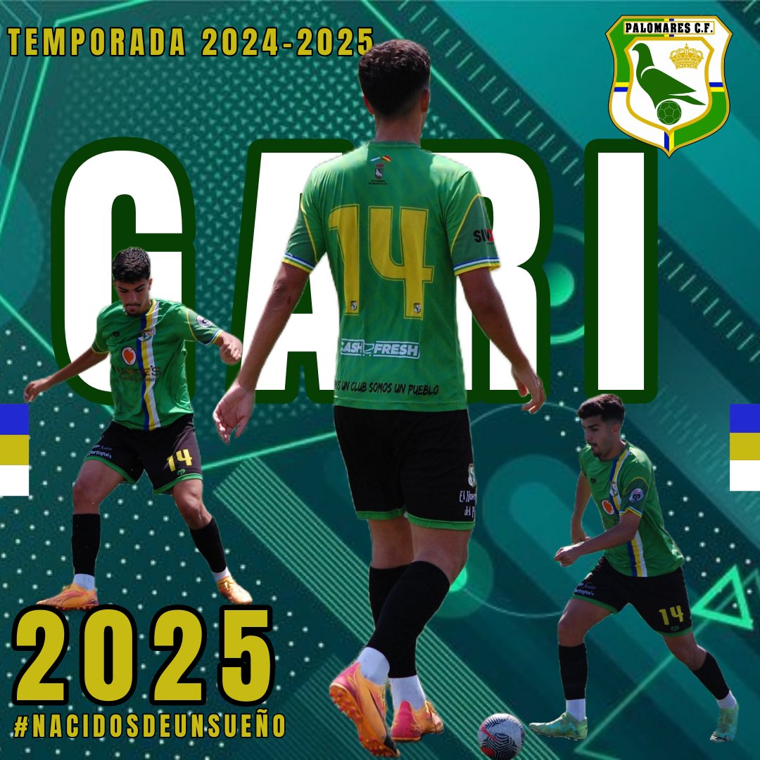 PALOMARES CF (@palomarescf) on Twitter photo 📣 OFICIAL | El #Palomarescf y <a href="/Gonzalocgari51/">Gonzalocgari5</a> llegan a un acuerdo para renovar su vinculación con el club para la temporada 24/25 🤝🖊
🔰 Defensa pero con alma de delantero 🔰
¡Mucha suerte! 💪💚🖤
#Nacidosdeunsueño
#Nosomosunclubsomosunpueblo💛💚🕊️👑⚽️
#palomarescf💚🖤 📣 OFICIAL | El #Palomarescf y <a href="/Gonzalocgari51/">Gonzalocgari5</a> llegan a un acuerdo para renovar su vinculación con el club para la temporada 24/25 🤝🖊
🔰 Defensa pero con alma de delantero 🔰
¡Mucha suerte! 💪💚🖤
#Nacidosdeunsueño
#Nosomosunclubsomosunpueblo💛💚🕊️👑⚽️
#palomarescf💚🖤