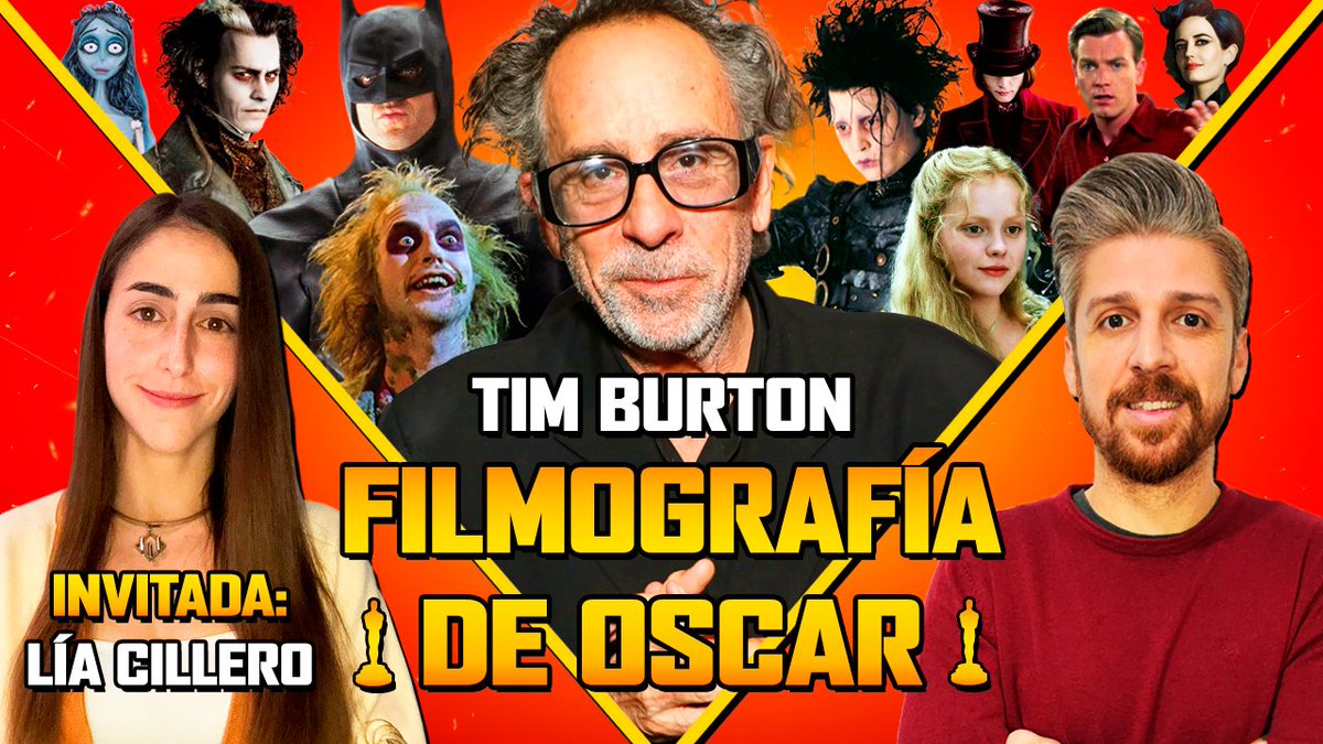 🚨Ya disponible el Programa 2 de #FilmografíaDeOscar, donde nominamos al Oscar la filmografía de un cineasta en las 6 categorías principales.

Director: TIM BURTON

Y como invitada, la maravillosa <a href="/ComoLiaElCine/">Lía</a>.

¡Se agradece difusión!
youtu.be/fl0bUjZj3mE?si…