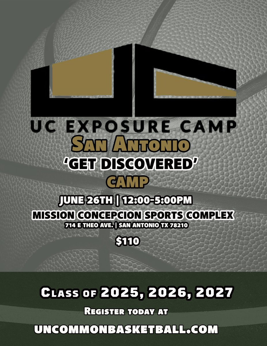 UC_Exposure's tweet photo. San Antonio & Surrounding Area Prospects START EARLY w/ the Uncommon Approach To Gaining Exposure #UCExposure #GetEvaluated #GetAPlan #GetMatchedWithaFIT @ATXFUTURE1 @atx_hoops @ProskillsTalley @ProSkillsSATX @CoachRB_ASAK @SABOWarhawks @alldayprodtx @SSports_Media @SotomayorBball