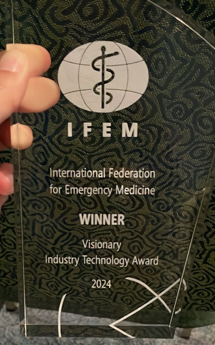 brown_global_em's tweet photo. Congratulations to our amazing Dr. Garbern @sgarbern for winning two awards:  best paper and visionary industry technology award at @IFEM2 conference in Taipei this week. @Brown_Emergency 
#icem #ifem https://t.co/MHgsfKw3dM