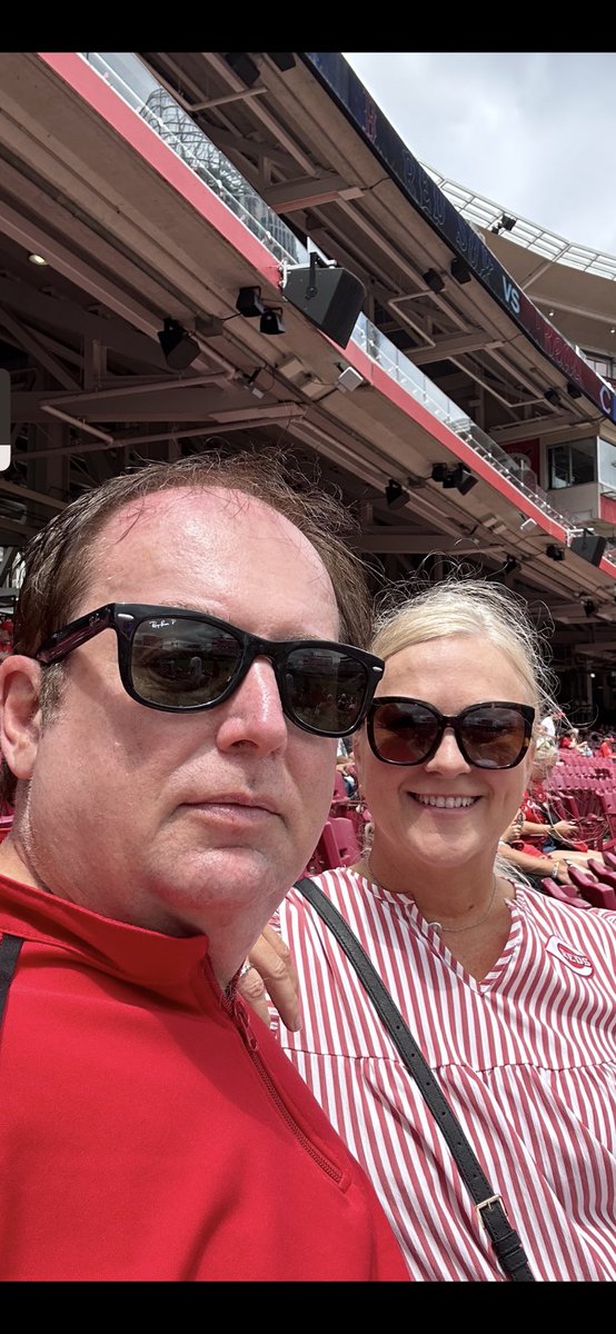 Great day for baseball!  Much cooler than yesterday! #LoveMyReds