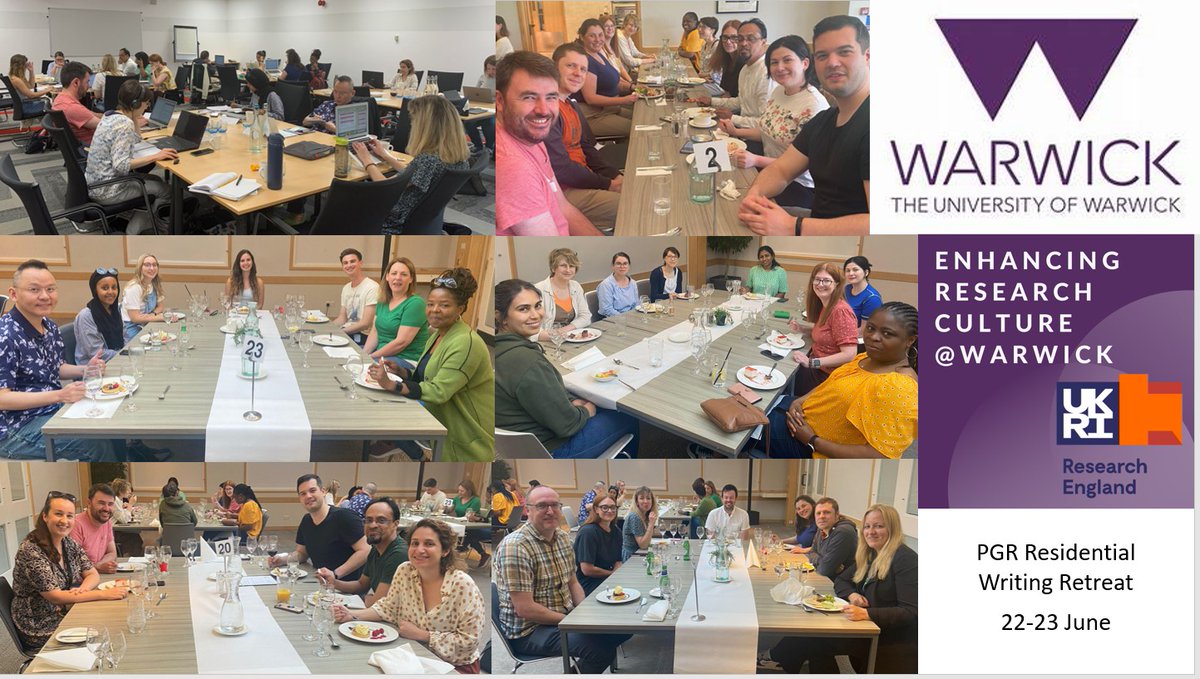 Cat Jones (@missjonesed) on Twitter photo Fantastic weekend leading the PGR Residential Writing Retreat, connecting doctoral students from <a href="/Warwick_Edu/">Warwick Education Studies</a>, <a href="/CIDD_Warwick/">CIDD at Warwick Uni</a> & <a href="/WarwickAppLing/">Warwick Applied Linguistics</a>. Very grateful for the UKRI Enhancing Research Culture funding. Look out for what we've learned about supporting part time PGRs! Fantastic weekend leading the PGR Residential Writing Retreat, connecting doctoral students from <a href="/Warwick_Edu/">Warwick Education Studies</a>, <a href="/CIDD_Warwick/">CIDD at Warwick Uni</a> & <a href="/WarwickAppLing/">Warwick Applied Linguistics</a>. Very grateful for the UKRI Enhancing Research Culture funding. Look out for what we've learned about supporting part time PGRs!