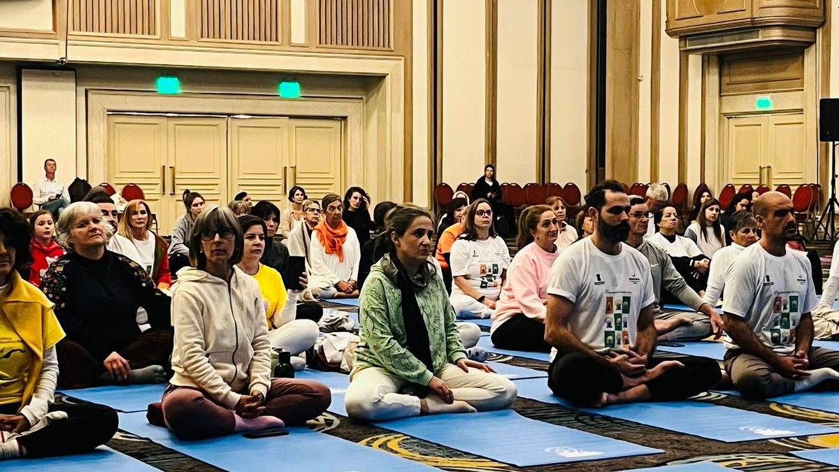 India in Argentina (@indembarg) on Twitter photo Amb <a href="/dineshbhatia/">Dinesh Bhatia</a> joined by Senator <a href="/Carmensangui/">Carmen Sanguinetti</a>, inaugurated #IDY2024 celebrations in Montevideo, Uruguay organised by #AgNIY, Federation of Yoga institutions.
El Embajador <a href="/dineshbhatia/">Dinesh Bhatia</a>, acompañado por la Senadora <a href="/Carmensangui/">Carmen Sanguinetti</a>, inauguró las celebraciones del #IDY2024 en Amb <a href="/dineshbhatia/">Dinesh Bhatia</a> joined by Senator <a href="/Carmensangui/">Carmen Sanguinetti</a>, inaugurated #IDY2024 celebrations in Montevideo, Uruguay organised by #AgNIY, Federation of Yoga institutions.
El Embajador <a href="/dineshbhatia/">Dinesh Bhatia</a>, acompañado por la Senadora <a href="/Carmensangui/">Carmen Sanguinetti</a>, inauguró las celebraciones del #IDY2024 en
