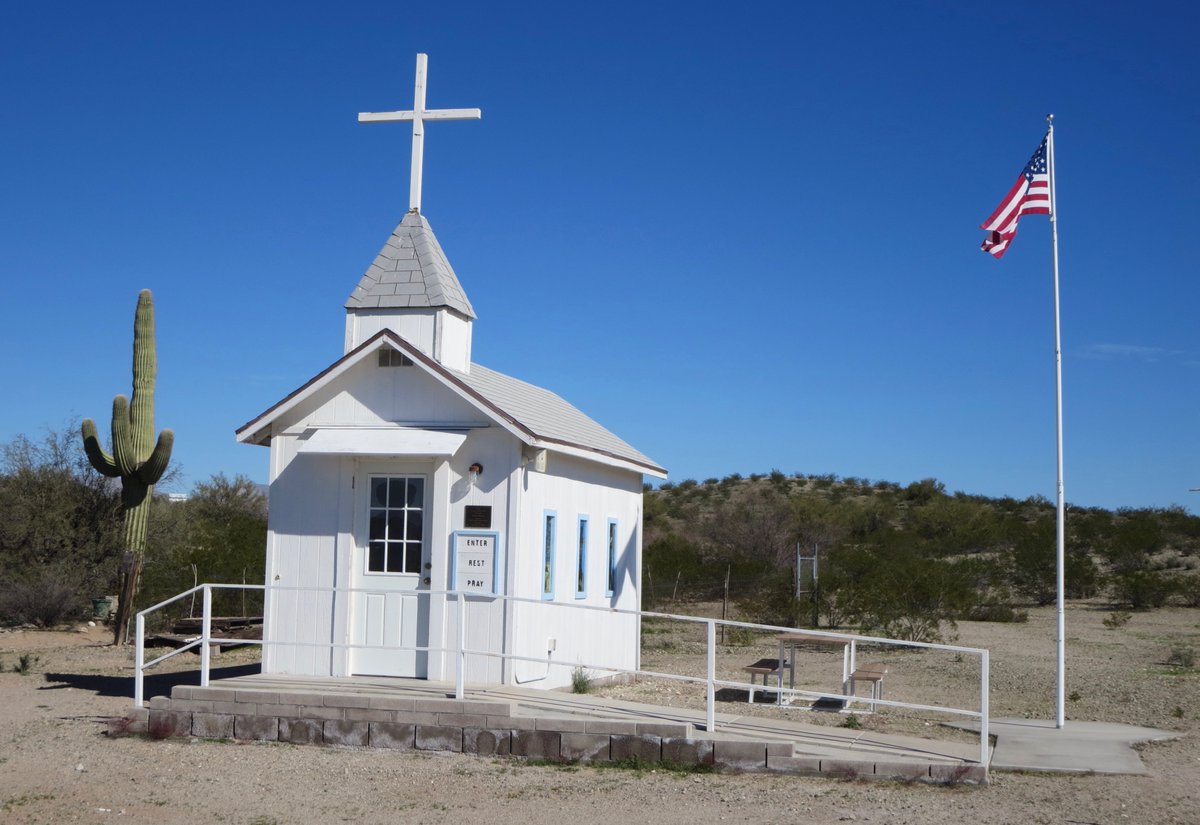 The Little Roadside Chapel is just south of Salome, Ariz., off U.S. 60. <a href="/Adventure1Photo/">Beth!</a>  ontheroadarizona.com/salome.html