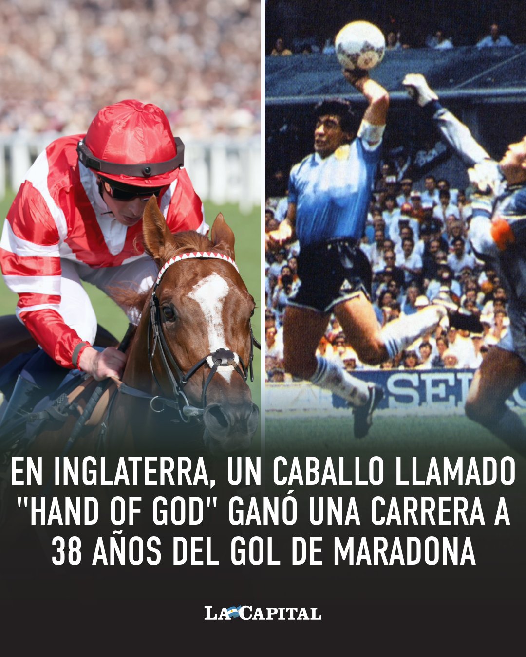 Diario La Capital on X: "????????❤️ FUA, EL DIEGO ???? Ayer sábado se cumplieron  38 años del mítico gol de Diego Armando #Maradona a los ingleses en el  Mundial 1986, apodado "La