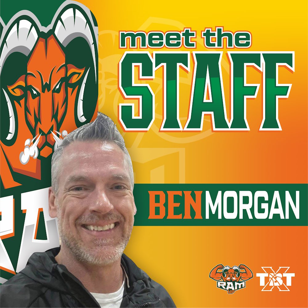 🚨 Meet the Staff 🚨

We’re excited to announce CSU Alum Ben Morgan <a href="/RamUp25/">Ben Morgan</a> will be returning to the coaching staff for TBT 2024!

Let’s go!
RamUp!