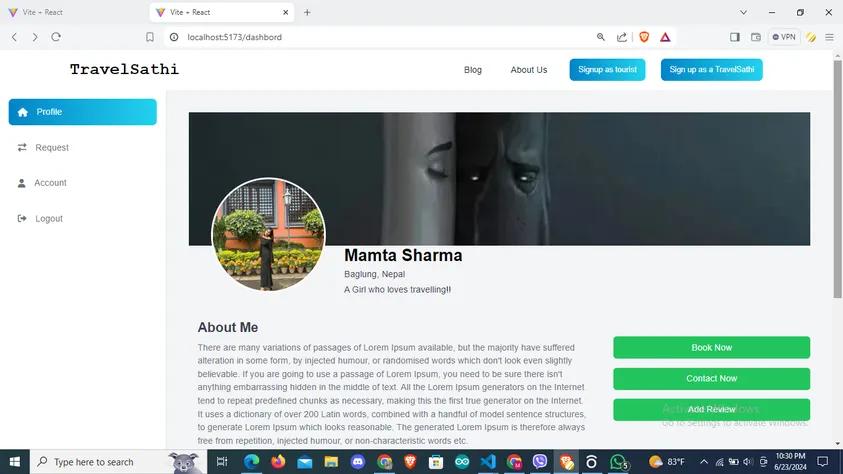 25Skip31783's tweet image. Today I created an awesome dashboard layout using #TailwindCSS grid properties!  Also implemented seamless routing with #ReactRouterDOM.
#LSPPDay23
#LearningWithLeapfrog
#60DaysOfLearning2024
@lftechnology