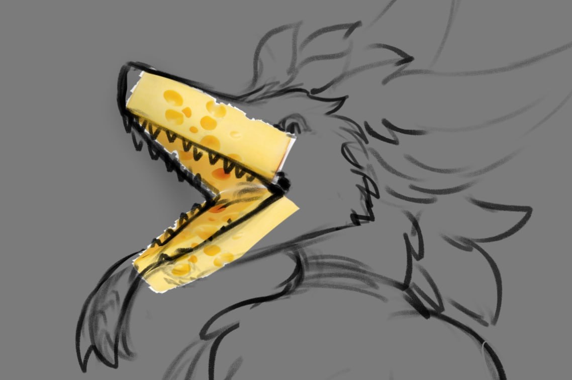 If you don't know how to draw Sergals, use cheese
