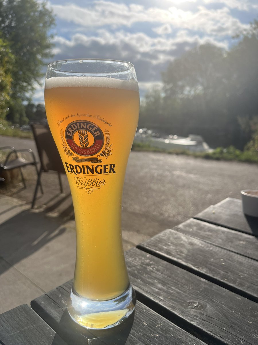 Now an Erdinger by the Thames