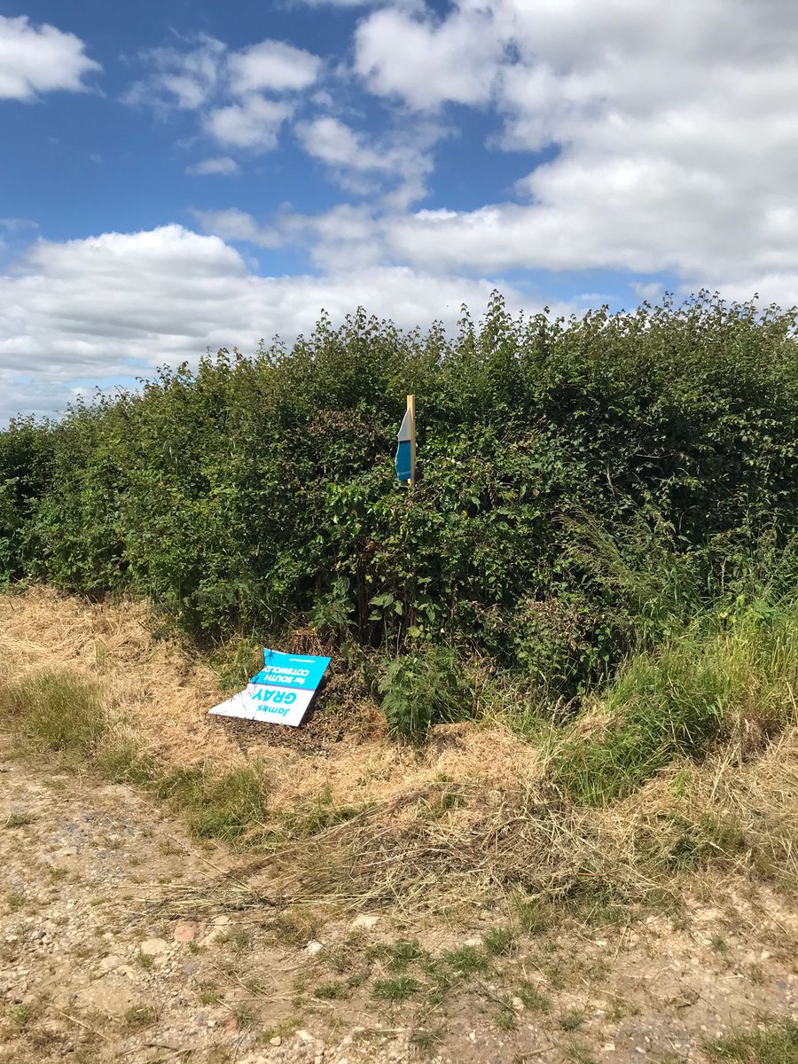 JGray's tweet image. I agree Joe. Vandalism of posters is completely wrong.