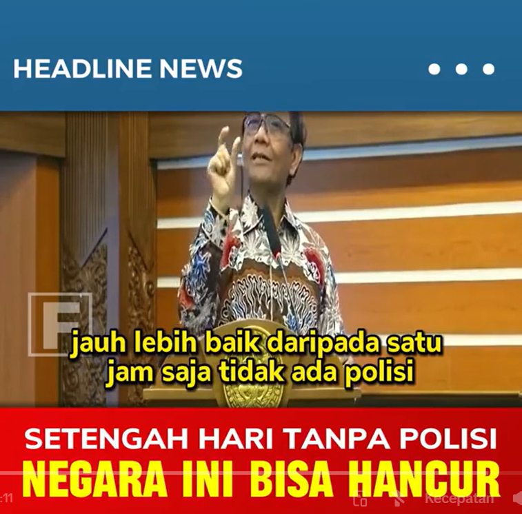 Setengah hari tanpa Polisi, Negara bisa hancur vt.tiktok.com/ZSYaDB2oV/ #PolriPresisi #ProfMahfud