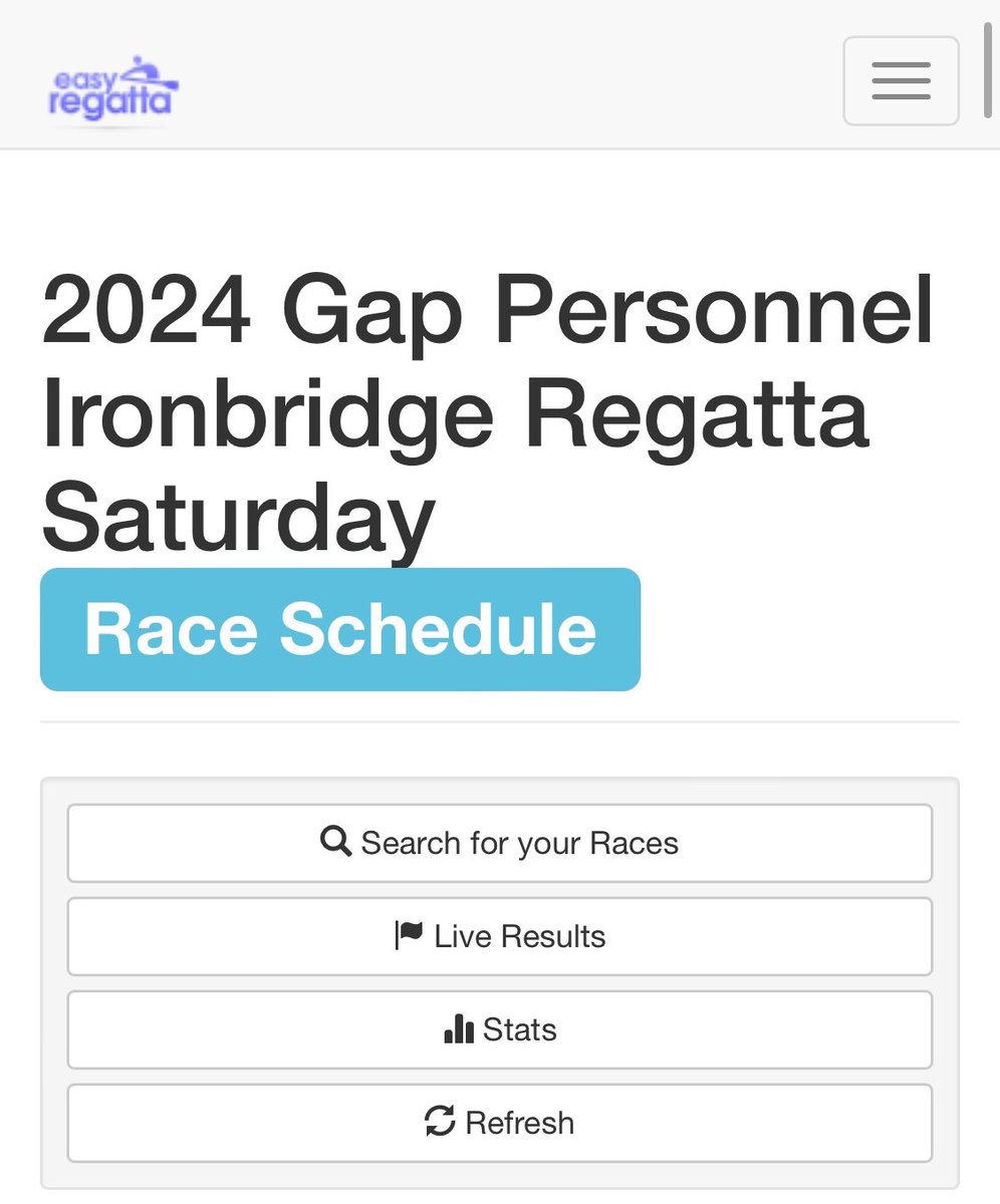 Ironbridge Rowing Club (@ironbridgerow) on Twitter photo We are now also Live on <a href="/easyregatta/">easyregatta</a> so you can search for your race crews using the great tools there!!
easyregatta.co.uk
Just click the day and search for your races!
#rowing We are now also Live on <a href="/easyregatta/">easyregatta</a> so you can search for your race crews using the great tools there!!
easyregatta.co.uk
Just click the day and search for your races!
#rowing
