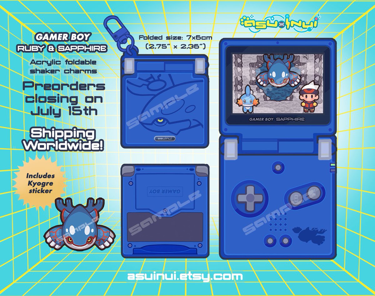 Asuinui's tweet photo. Ruby and Sapphire GBA SP shakers are available to pre0rder NOW! Shipping worldwide 🌐
RTs appreciated!
🔗below: https://t.co/THj0jBUdoP