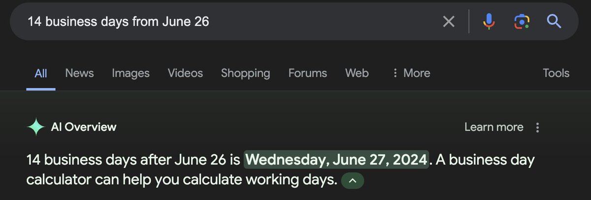 Well this is reassuring
