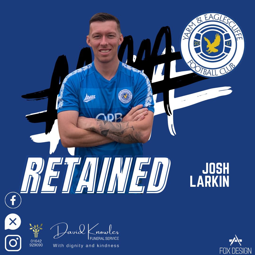 Larkin Commits 📝

We are pleased to announce that last season’s Player’s Player of the Year is back for another year with the Y&amp;E.

23 league goals last season from midfield and countless assists, we are delighted to announce Josh Larkin is back in blue for the 24/25 season!