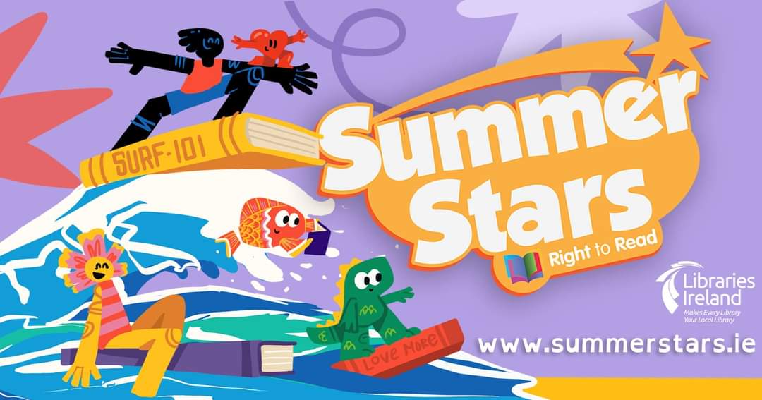 School holidays mean it's time for the Summer Stars reading adventure at your local library! Our Fingal Libraries  invite every child to pick up a Summer Stars card, check out a book, and enjoy reading for fun over the summer. There will be lots of great events and activities
