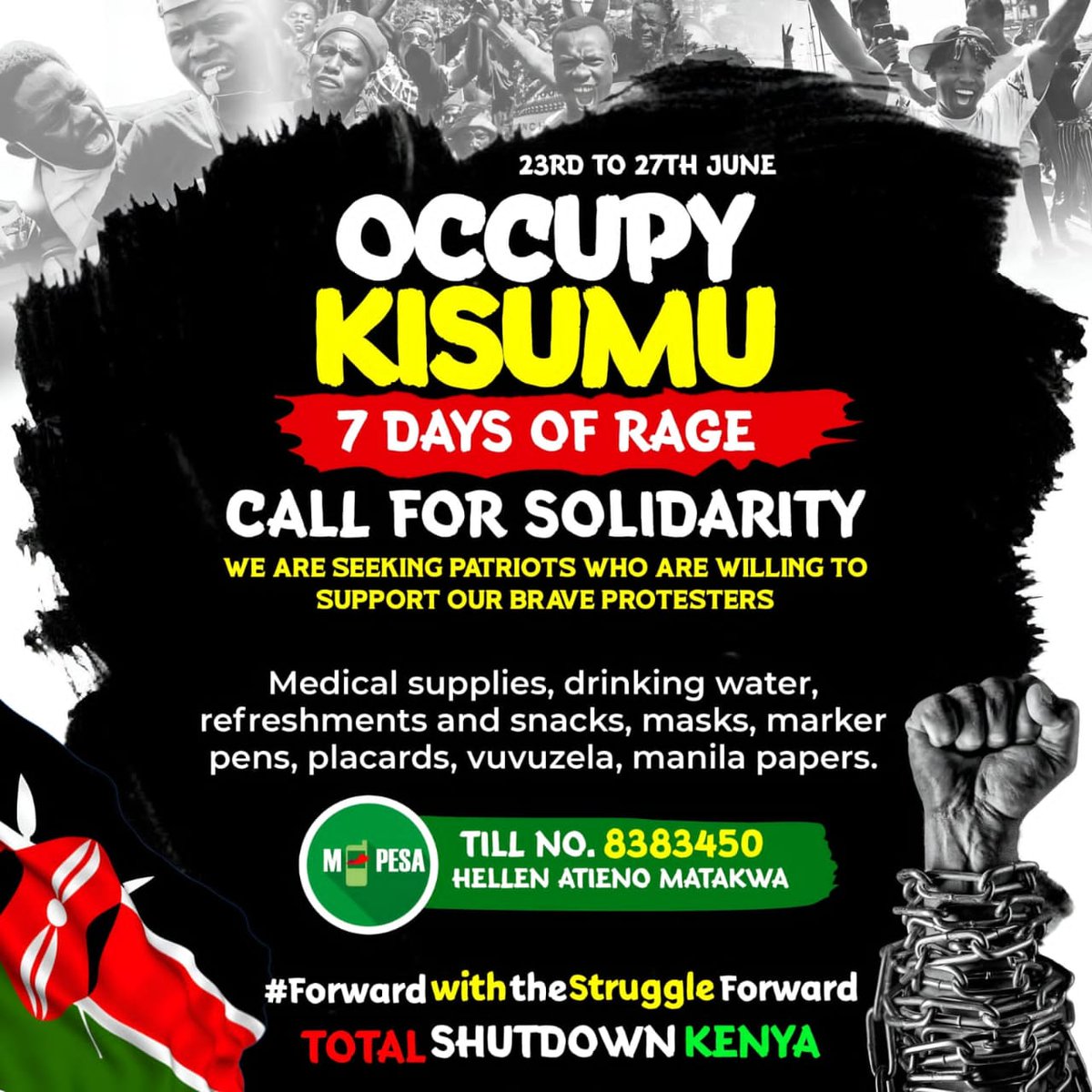 I am ready for Tuesday #Kondele #RejectFinanceBill2024 #ImpeachRuto