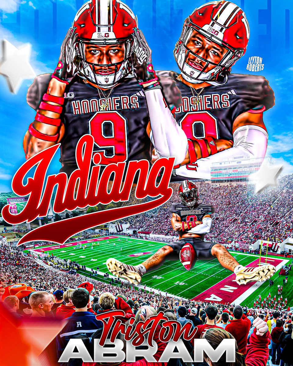 BREAKING: Three star EDGE Triston Abram has committed to Indiana, he tells me.

He chose Indiana over schools such as, KState, Memphis, and Georgia Tech. 

Triston is a top 20 PLAYER in the state of Missouri and a  top 90 EDGE in the COUNTRY.
