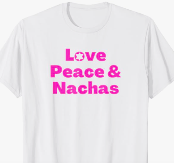 JewishDesigns's tweet photo. Nachas means great joy in Yiddish, and our Love, Peace and Nachas design will give you that great joy! 

Also available in blue. For us, by us!

#BuyIntoArt #Yiddish #YiddishGifts #Jewish #JewishGifts #StopAntisemitism #NeverAgainIsNow #Bubbe #Zayde #Love #Peace #Nachas https://t.co/ACaTMql54Y