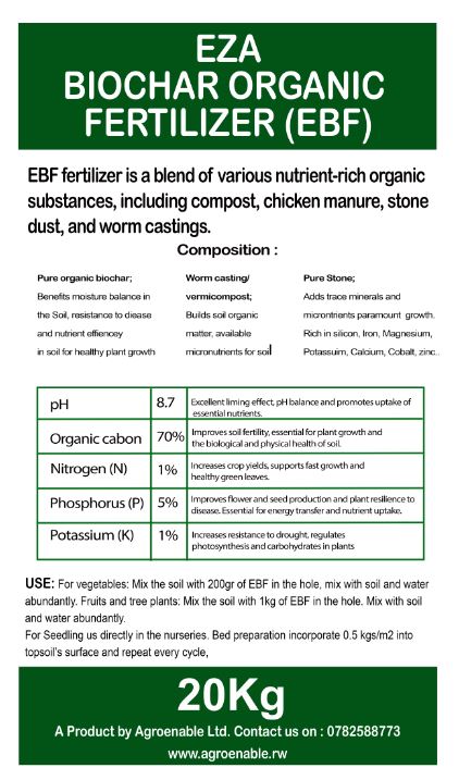 It’s OFFICIAL! Introducing EZA Biochar Organic Fertilizer Brand! 🌱 We’re thrilled to announce the launch of EZA Biochar Organic Fertilizer! 🌱
Crafted from premium biochar and enriched with nutrient-packed organic ingredients, EZA is your go-to solution for boosting soil health