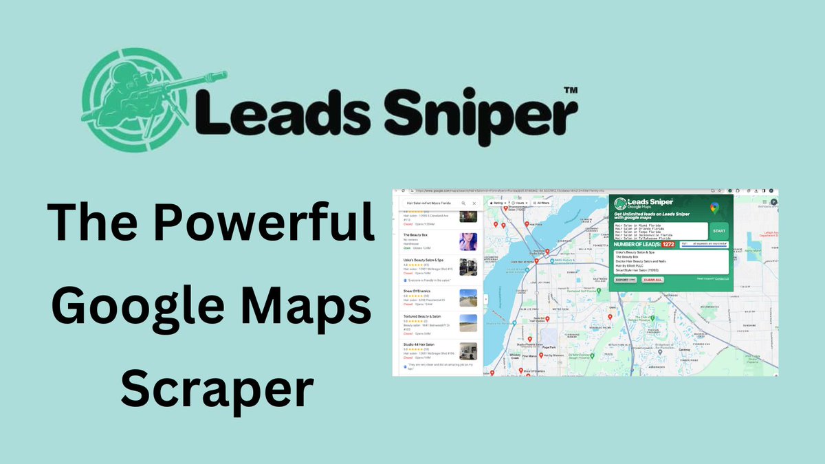 Discover Leads Sniper: the ultimate tool for lead generation! Extract data from Google Maps, Search, &amp; Yellow Pages bit.ly/3z7DjUL #marketingautomation #businessleads #BusinessStrategy #smallbusinessstip #Efficiency  #DigitalMarketing #businesssolutions #businessowner