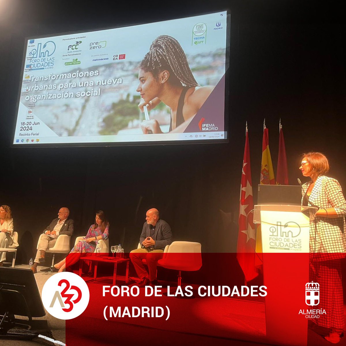 El pasado jueves ponía fin el #ForoDeLasCiudades en Madrid, uno de los encuentros más importantes del año que no hemos podido dejar pasar. 

<a href="/AlmeriaCAMINA_/">almeriacamina</a>
#Almeria2030 #almeria #almeriaciudad #futuroalmeria