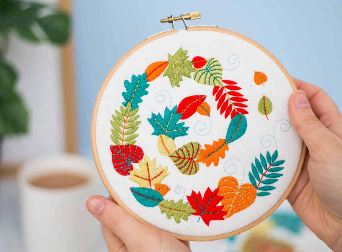 ohsewbootiful's tweet photo. Smart Buys! Autumn Embroidery Kit, Leaves Embroidery Pack, Fall Needlecraft Kit, Autumn Leaves Embroidery, Hand Embroidery Kit, Modern Needlework Kit starting from Β£33.45 at https://t.co/yIuilc7dxv See more. π€ #DiyEmbroideryKit #DiyGiftIdeas https://t.co/1cpB2D7dS7