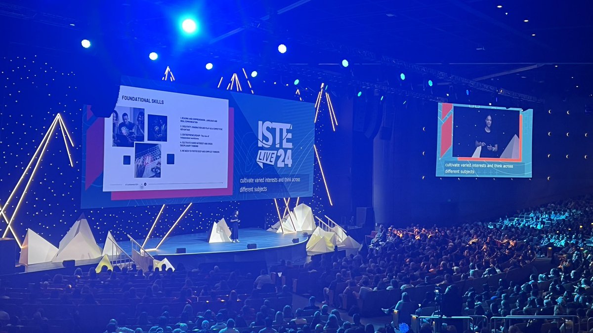 ‘We need humans who can think more deeply.’

‘We need to approach this carefully and not just jump in.’

<a href="/sineadbovell/">Sinead Bovell</a> delivering the most inspiring, knowledgeable and forward thinking Ai talk I’ve attended. 

#ISTELive #education #Ai