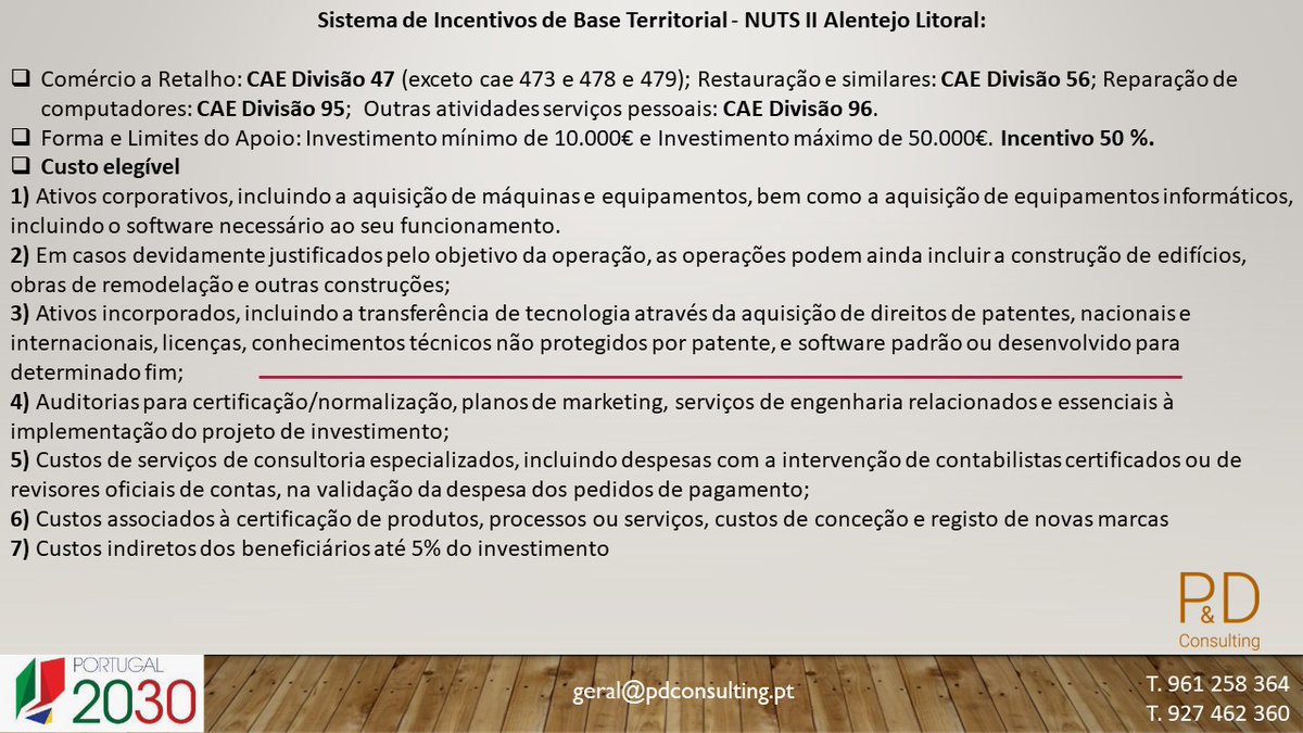 lda_pd's tweet photo. #PDConsulting #agricultura #gestaodeempresas #consulting #programasdefinanciamento #apoioscomunitários #baixoalentejo #beja #empresasmaiscompetitivas #inovação #turismodeportugal #PDR2020 #PRR #fundoambiental #startups #InovaçãoSocial #IEFP #Portugal2030 https://t.co/crTM6mGsmj