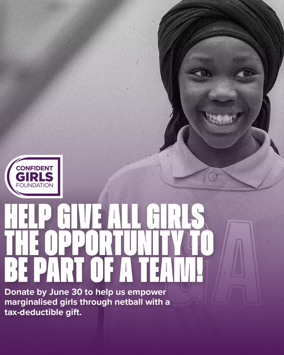 The Confident Girls Foundation is inspiring young women by empowering marginalised girls through netball. We support programs that create sustainable social impact, helping girls aged 5-30 feel part of a team.
Donate today:

asf.org.au/projects/confi…
