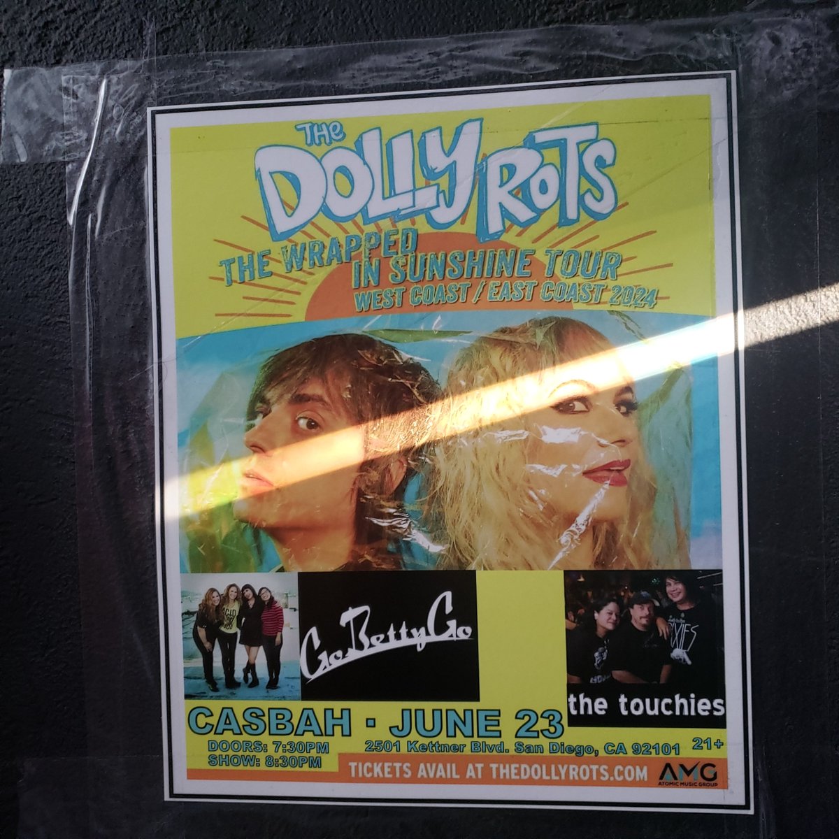 thetouchies's tweet image. TONIGHT! TONIGHT!! TONIGHT!!!

SUNDAY
JUN 23 the @casbahsandiego
with @thedollyrots and @gobettygoofficial
We are first around 8pm-ish. Doors at 730pm